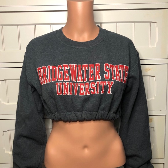 Tops - Bridgewater State University cropped sweatshirt